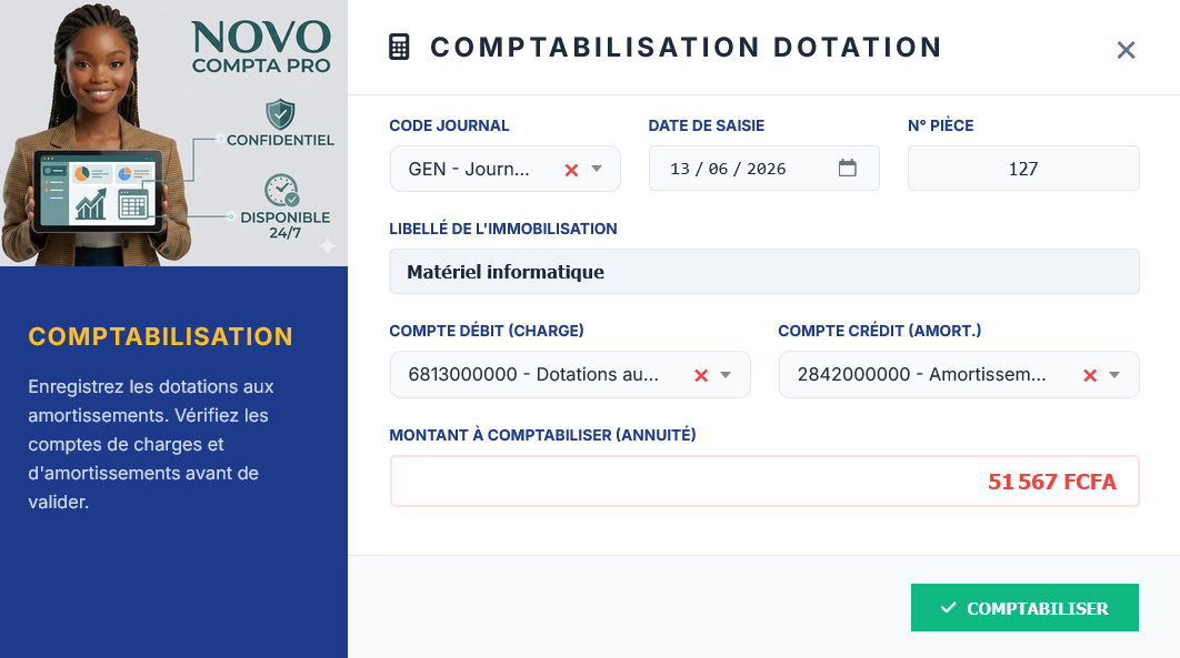 Interface Immobilisations